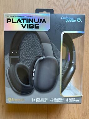 Gabba Goods Platinum Vibe Wireless Over-Ear Headphones - Black